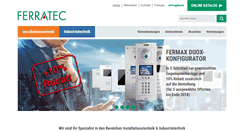 Desktop Screenshot of ferratec.ch